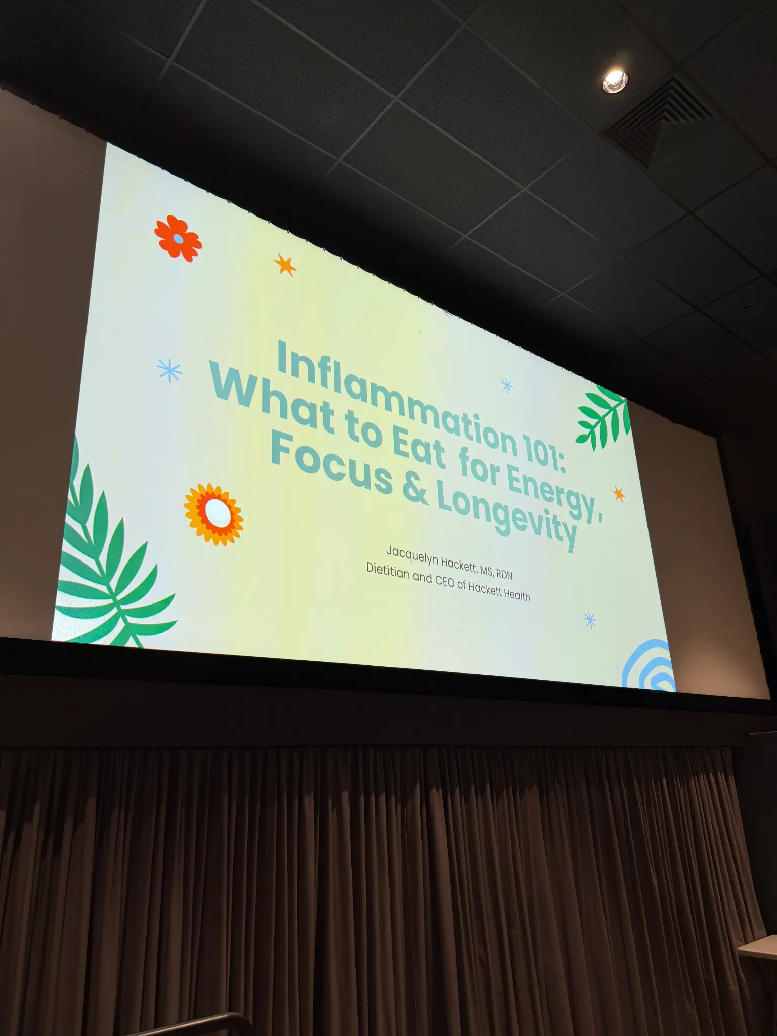 Inflammation 101 presentation slide — Hackett Health